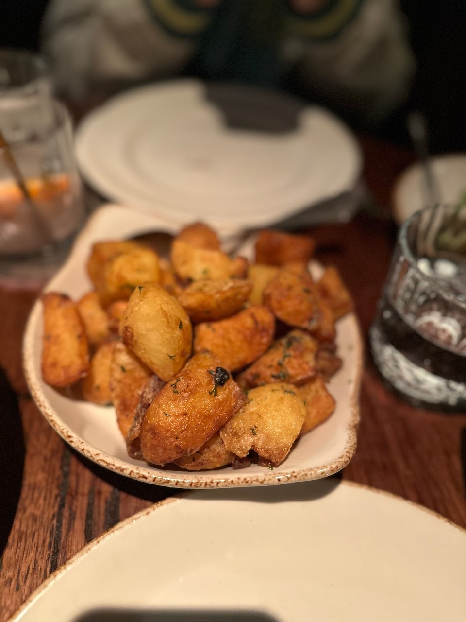 Roast cracked potatoes at Bopp & Tone